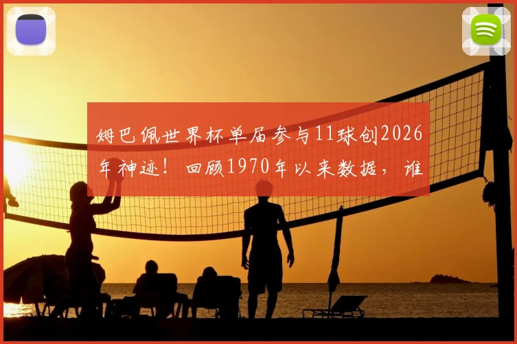 姆巴佩世界杯单届参与11球创2026年神迹！回顾1970年以来数据，谁是最强攻击手？